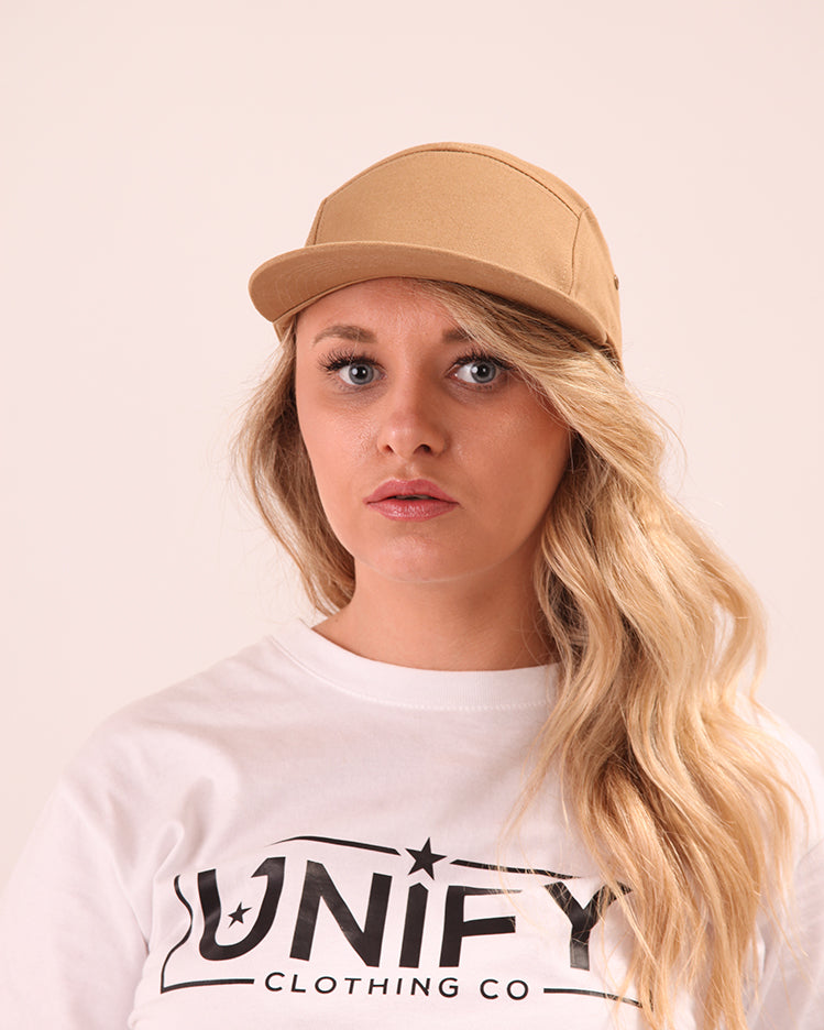 beige unify women skater cap