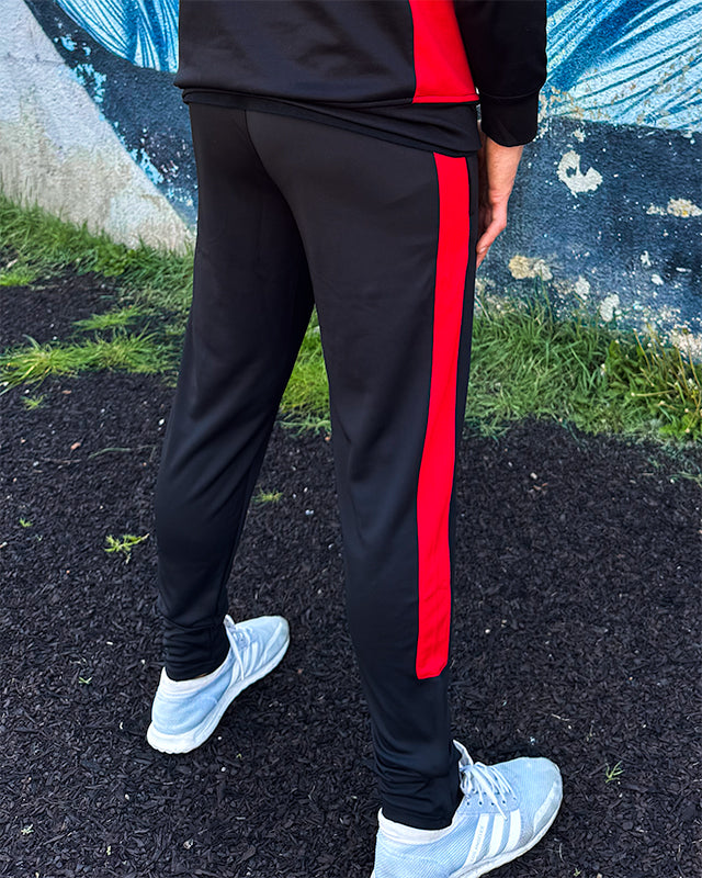 the details and class of unify track pants