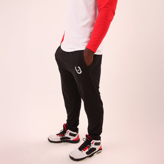 UNIFY Men's performance sweat pants, designed for comfort and flexibility during workouts and casual wear.