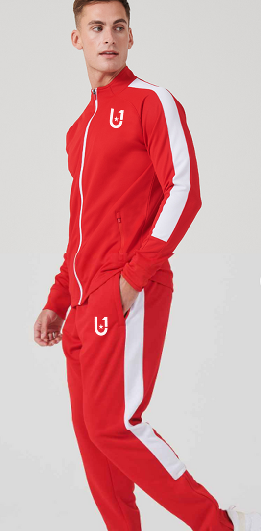 UNIFY Mens Crossover Tracksuit - Red Tracksuit